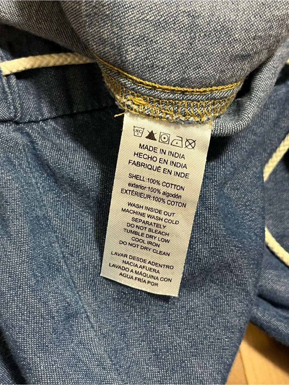 NWT Michael Kors Wide Leg Chambray Drawstring Pants XL